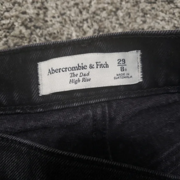 A&F High Rise Jeans with Criss Cross Waistband - Picture 8 of 13